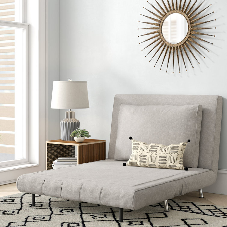 Brayden Studio® Twin Pillow Back Futon Chair & Reviews Wayfair